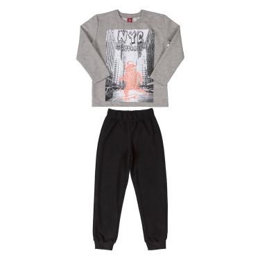 Imagem de Conjunto Moletom Bee Loop Blusão Skate Masculino-Masculino