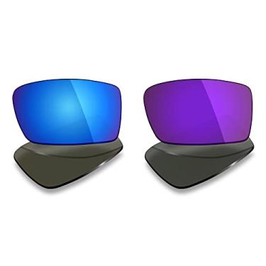Imagem de 2 pares de lentes polarizadas de substituição da Mryok para óculos de sol Oakley Gascan – Opções