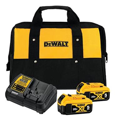 Imagem de DEWALT Kit 2 Baterias 5ah 20V DCB205C2K C/Carregador + Bolsa DCB205C2K-BR