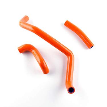 Imagem de LUXERAD Mangueira de silicone de arrefecimento para quadriciclo Performance 3 camadas 4,5 mm para Can-Am Bombardier DS650 00-07 (laranja)