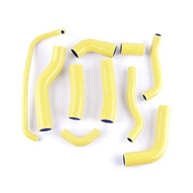 Imagem de LUXERAD Tubo de refrigeração de 3 camadas de 4,5 mm de desempenho de silicone para Yamaha YZF R6 2006 2007 (amarelo)