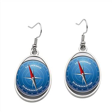 Imagem de Brinco de bússola como conceito de escolha – Brincos com pingente para meninas – Presente de festa de aniversário dos namorados