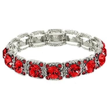 Imagem de Pulseira de casamento com cristal elástico Falari, caixa de presente incluída