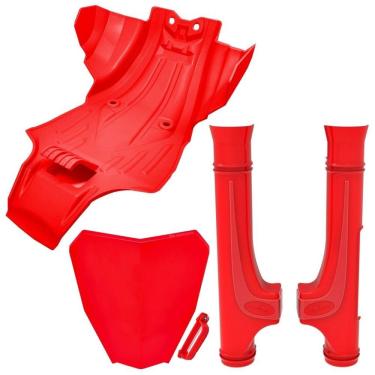 Imagem de Kit Protetores Anker De Motor e Bengalas Honda Number Plate Biker Crf 250f 