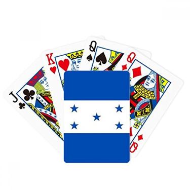 Imagem de DIYthinker Baralho de pôquer com bandeira nacional da América do Norte de Honduras, presente de jogo de mesa