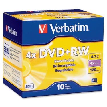 Imagem de Terbatim DatalifePlus 94839 Mídia reescrita em DVD - DVD+RW - 4x - 4,70 GB - 10 Pack Slim Case - 2 horas Tempo de gravação máxima