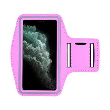 Imagem de Capa de banda de braço de corrida esportiva para iPhone 13 X XR XS 12 mini 11 Pro Max 8 7 6 6S Plus SE 2022 2020 5 5S 4 Suporte para academia de ginástica, rosa, para iPhone 4 ou 4S