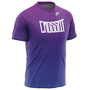 Imagem de Camiseta Raglan Unissex CrossFit Gradiente Tie Dye Roxo