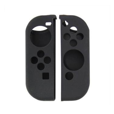 Imagem de Capa Protetora Silicone Para Joy-Con Nintendo Switch Preto - Techbrasi