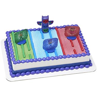 Imagem de DecoSet® PJ Masks We’re On the Way Cake Topper, Supplies for Party Cakes and Cupcakes