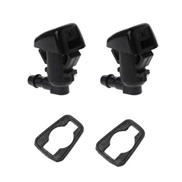 Imagem de Kit de bicos para lavadora de para-brisa dianteiro substitui 55157319AA, 4806312AA compatível com 08-12 Liberty, 06-10 Commander, 07-11 Dodge Nitro Spray Jet Kit 2 peças