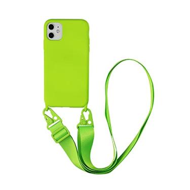 Imagem de Capa de telefone de cordão de silicone para iPhone 12 13 11 14 Pro Max 7Plus X XR XS Max Ultra Capa com alça de pescoço cordão de colar transversal, T8, para iPhone 14Plus
