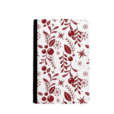 Imagem de Carteira de Natal vermelho branco decoração padrão porta-passaporte Notecase Burse capa cartão bolsa, Multicolor