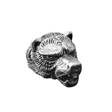 Imagem de Joias Making Supplies EDC Contas de paracorda, miçangas espaçadoras bordadas, pulseira faça você mesmo, ferramenta ao ar livre, acessórios de pingente (prata retrô)