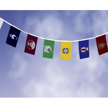 Imagem de Mini Bandeiras Varal Escudo Países Copa Do Mundo 2022 - Presente-Brind