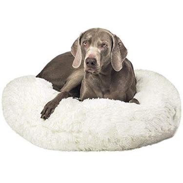 Imagem de Cama para cachorro grande de pelúcia Donut Cama para animais de estimação Almofada quente para cachorro, lavável, para canil, para cachorro, sofá, saco de dormir, cama para cachorro extra grande - 110