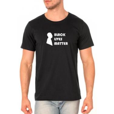 Imagem de Camiseta Casual Masculina Black Lives Matter Conforto - Ragor