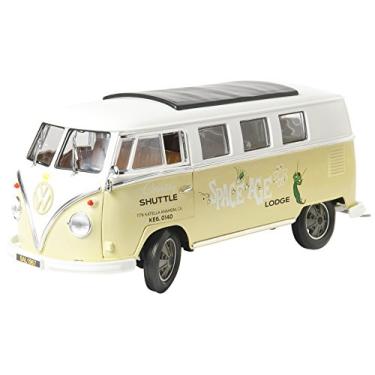 Imagem de 1962 Volkswagen Microbus Space Age Lodge Cream 1/18 Diecast Model Car by Greenlight