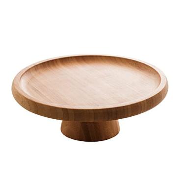 Imagem de Prato para Bolo de Bambu com Pé Verona 20cm x 7cm - Lyor