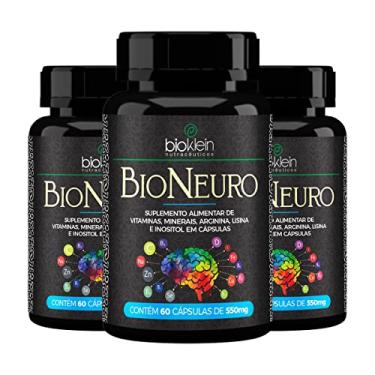 Imagem de BioNeuro Foco 3x 60 Caps Multivitamínico Minerais Arginina Colina Inositol