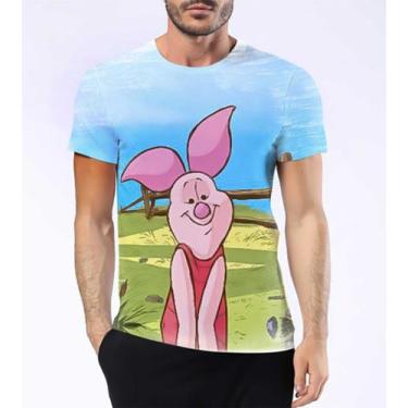 Imagem de Camisa Camiseta Leitão Porco Rosa Ursinho Pooh Puff Hd 4 - Estilo Krak