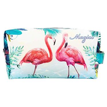 Imagem de Necessaire Tropical Feminina Flamingos, Magicc