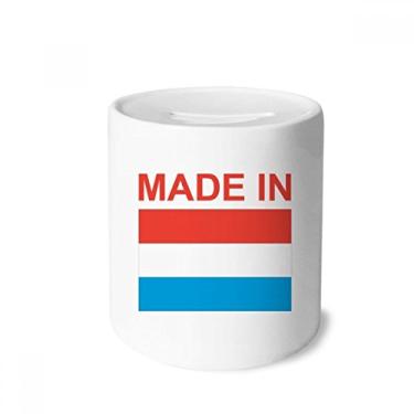 Imagem de DIYthinker Caixa de cerâmica feita no país Luxemburgo Love Money Box Porta-moedas Presente de cofrinho