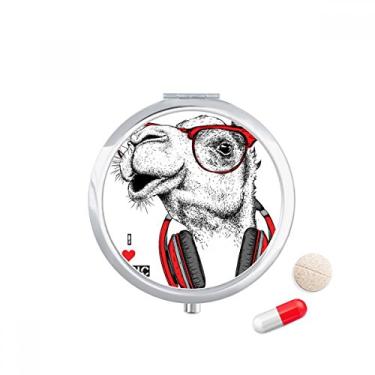 Imagem de Caixa de comprimidos para pintura de música de rock Camel, caixa de armazenamento de remédios