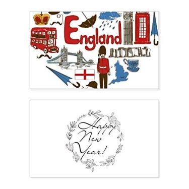 Imagem de Amor da Inglaterra Coração Bandeira Nacional do Reino Unido Ano Novo Festival Cartão Bless Mensagem Presente