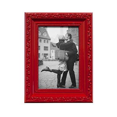 Imagem de Porta Retrato Clássico Kapos Vermelho, 10 x 15 cm, 18 x 23 cm