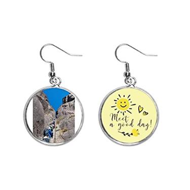 Imagem de Brinco de flor de sol em uma linha para presente Art Déco, moda