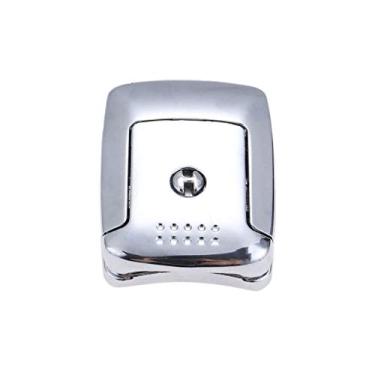 Imagem de 1 PC Gabinete de Segurança Caixas de Madeira Alternar Fechamento de Trava de Hasp com chaves duplas para ferramentas Box 46 * 45mm prata/preto hardware de móveis YYDFPIIA