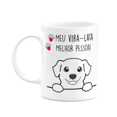 Imagem de Caneca Dog - Meu vira-lata branco, melhor pessoa!