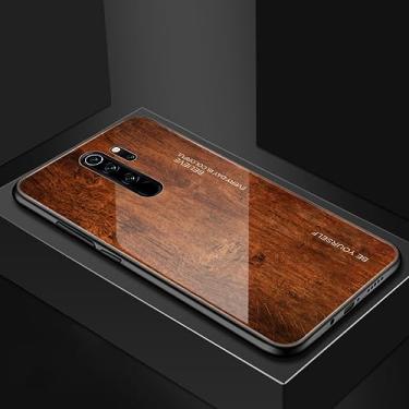 Imagem de Capa de telefone de grão de madeira para xiaomi note 9 pro vidro temperado capa dura para xiaomi poco m3 10tpro para redmi note 9 8 pro x3,02, para mi 9t pro