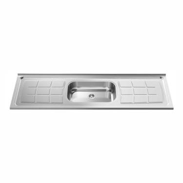 Imagem de Cuba para Pia de Cozinha 180cmx56cm Concretada Escorredor Bali Inox