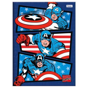 Imagem de Caderno Marvel Capitão América - 80 Folhas - Tilibra - Foroni