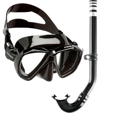 Imagem de Kit de Mergulho Máscara+Respirador Cressi Ranger Black + Gringo-Unissex
