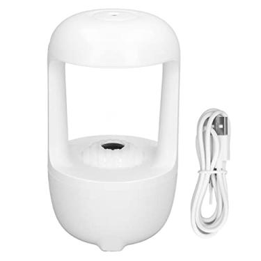 Imagem de Umidificador Mist 500 ml umidificador silencioso USB portátil de mesa quarto grande sala casa anti gravidade gota de água umidificador para casa bebês berçário, branco