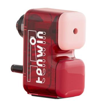 Imagem de CIADAZ Apontador de lápis manual Manivela Apontadores de lápis 2B-6B / 8,2 mm de diâmetro Lápis coloridos Hexagonal/Triangular/Redondo Apontador de lápis de ponta longa Suporte para alimentação