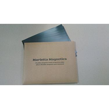 Imagem de Marietta Magnetics - 10 folhas magnéticas de adesivo de 21,6 x 27,9 cm (30 mil) Crie seu próprio ímã! Autoadesivo flexível para tirar e colar para fotos, artesanato, carimbo, placas e mais