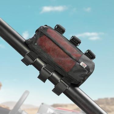 Imagem de Kemimoto Suporte de alto-falante UTV, suporte de alto-falante portátil para UTV, ATV, bicicleta, carrinho de golfe, compatível com barra de rolo Polaris RZR Ranger Can Am X3 Kawasaki Mule