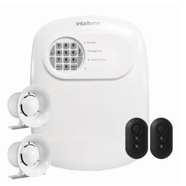 Imagem de Kit Central de Alarme Anm 24 Net 2 Controles Intelbras + Sirenes