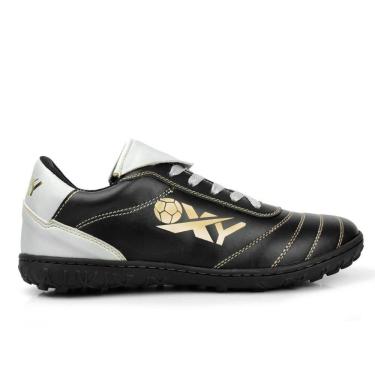 Imagem de Chuteira Society Masculina Cadarço Solado Borracha