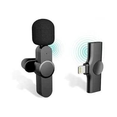 Imagem de Microfone para celular Wireless Sem Fio Compativel com entrada Lightning