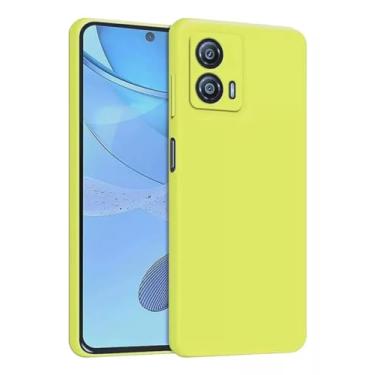 Imagem de Capa Capinha Compatível Motorola Edge 50 Fusion Aveludada Premium (AMARELO NEON)