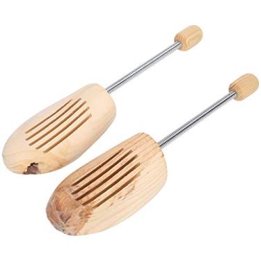 Imagem de Árvores de Sapato de Madeira para Homens e Mulheres, Projetos de Mola de Aço Inoxidável de Madeira Profissional Árvore de Sapato de Mola de Madeira, Suporte de Maca de Sapato