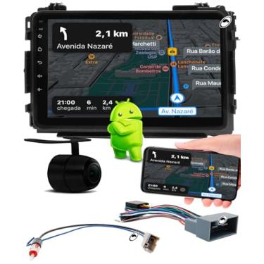 Imagem de H-TECH Multimidia 9 Polegadas Android HRV 2015 a 2021 2GB + 32GB Android Auto CarPlay + Câmera de Ré