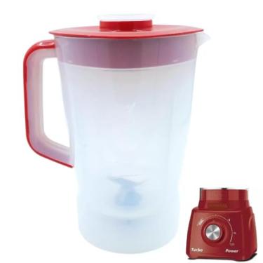 Imagem de Copo de liquidificador serve para Mondial L99 Turbo Power (Vermelho)