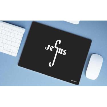 Imagem de Mouse Pad Emborrachado Personalizado Estampas Evangélico Católico - De