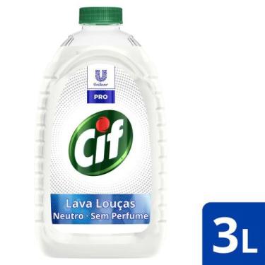 Imagem de Lava-Louças Líquido Cif Profissional Neutro 3L, 3L, 1 unidade